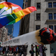 Demonstrators march in the annual NYC Cannabis Parade & Rally in support of the legalization of marijuana for recreational and medical use, on May 1, 2021 in New York City